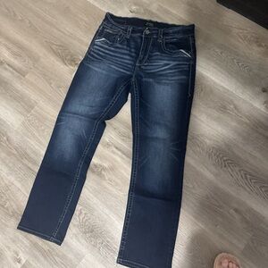 Buckle Men's Deep Indigo Straight Jeans